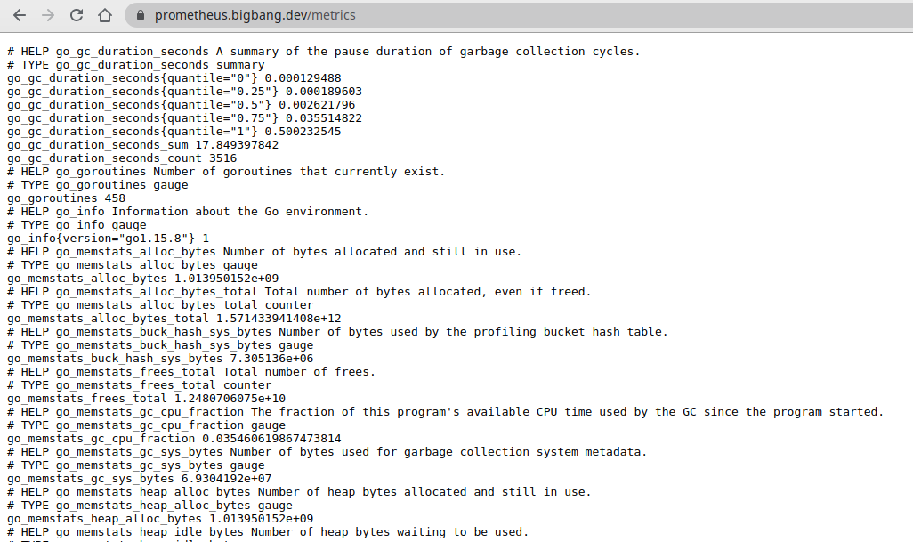 Prometheus Metrics